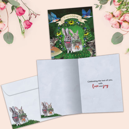Forest Friends Wedding Card