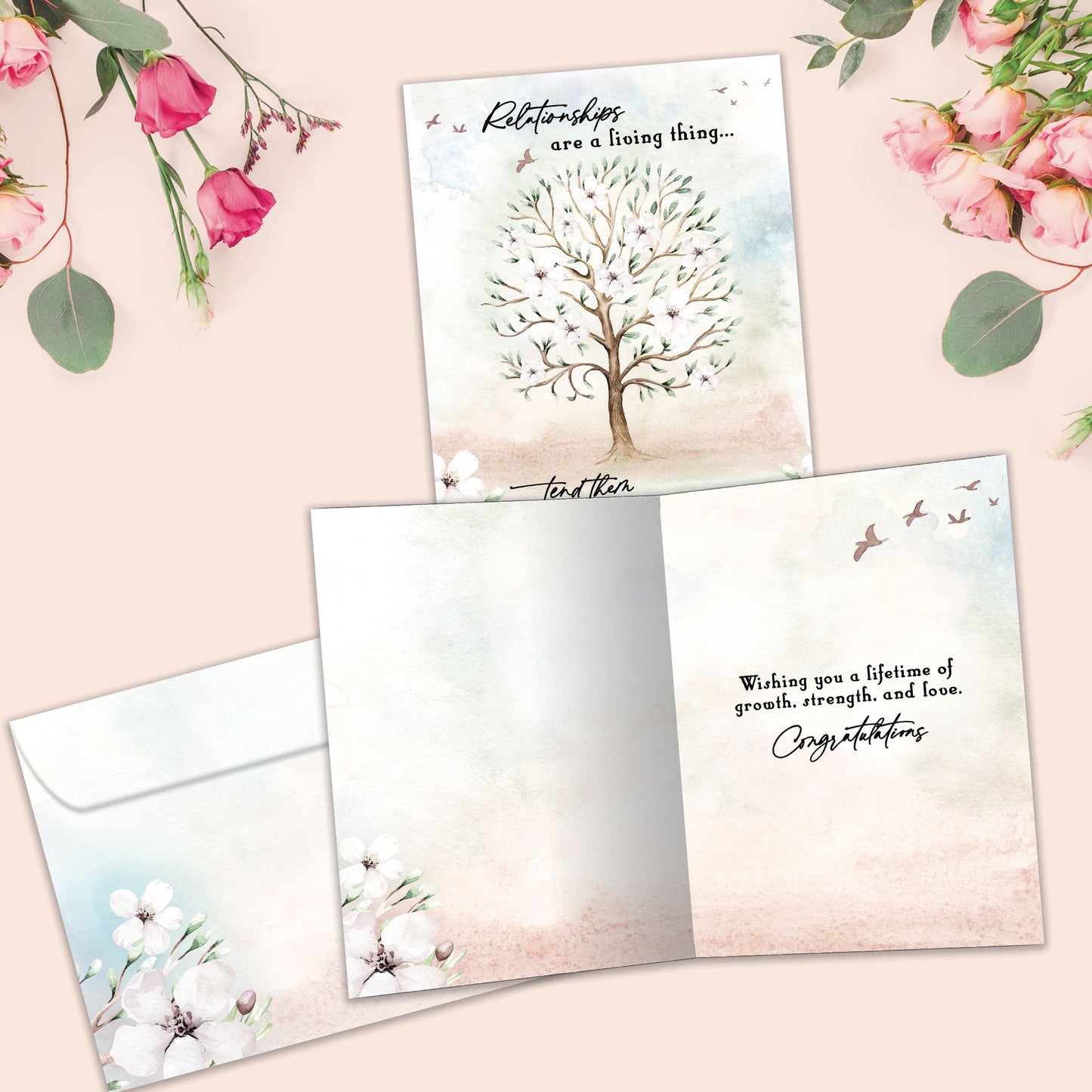 Tended Relationships Wedding Card