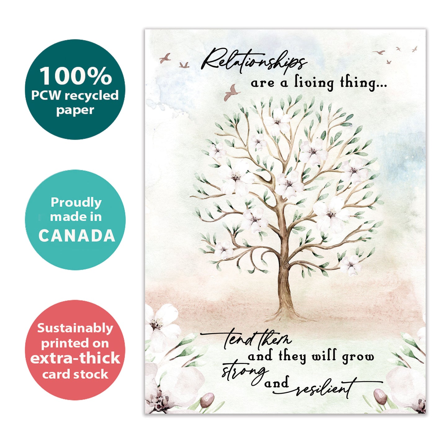 Tended Relationships Wedding Card