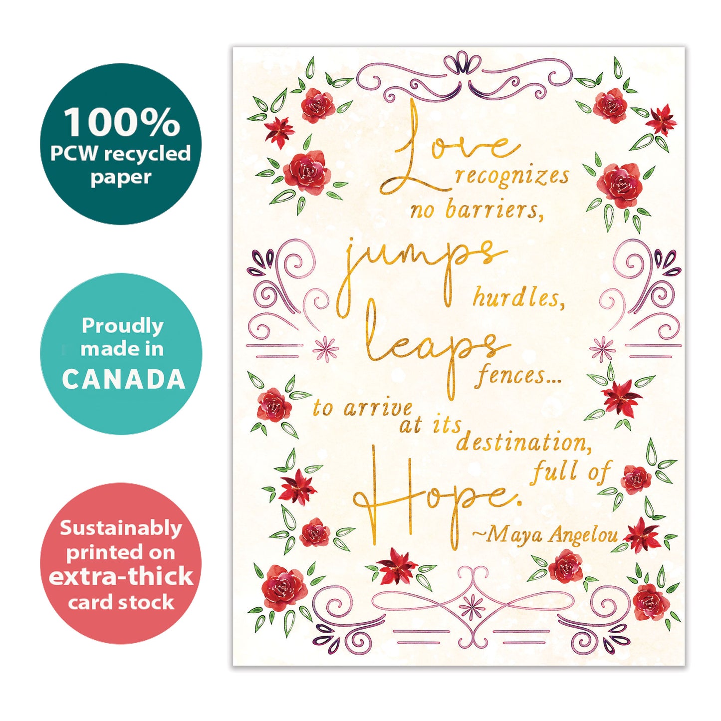 Love and Hope Wedding Card