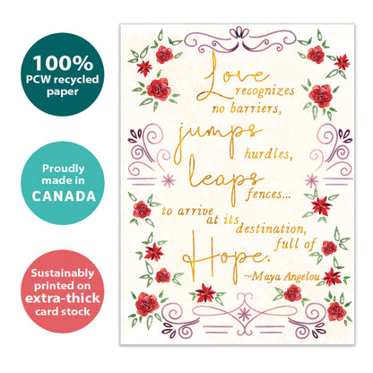 Love and Hope Wedding Card