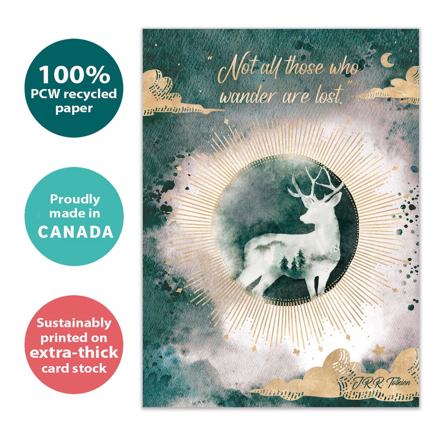 Not All Who Wander Encouragement Card