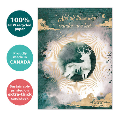 Not All Who Wander Encouragement Card