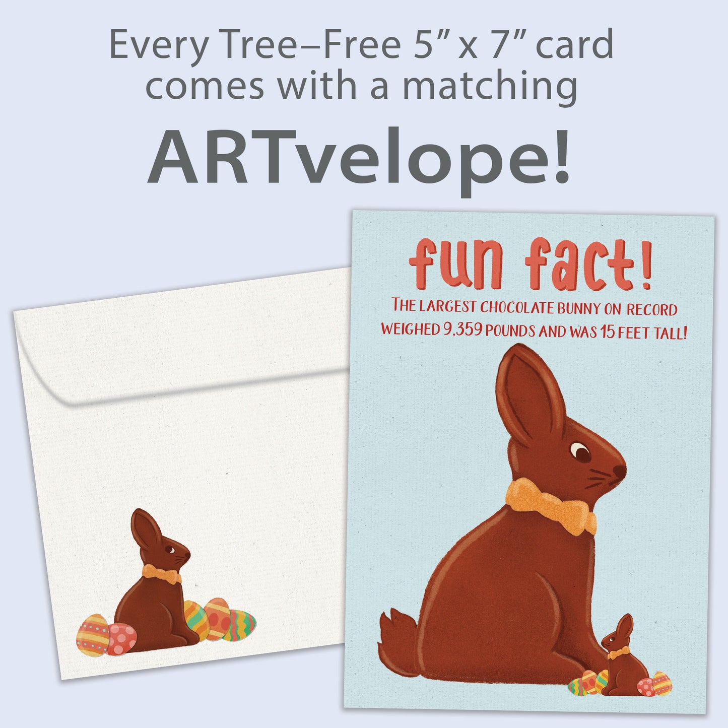 Largest Bunny Fun Fact Easter Card