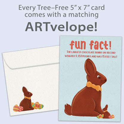 Largest Bunny Fun Fact Easter Card