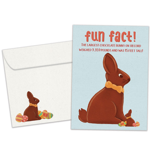 Largest Bunny Fun Fact Easter Card