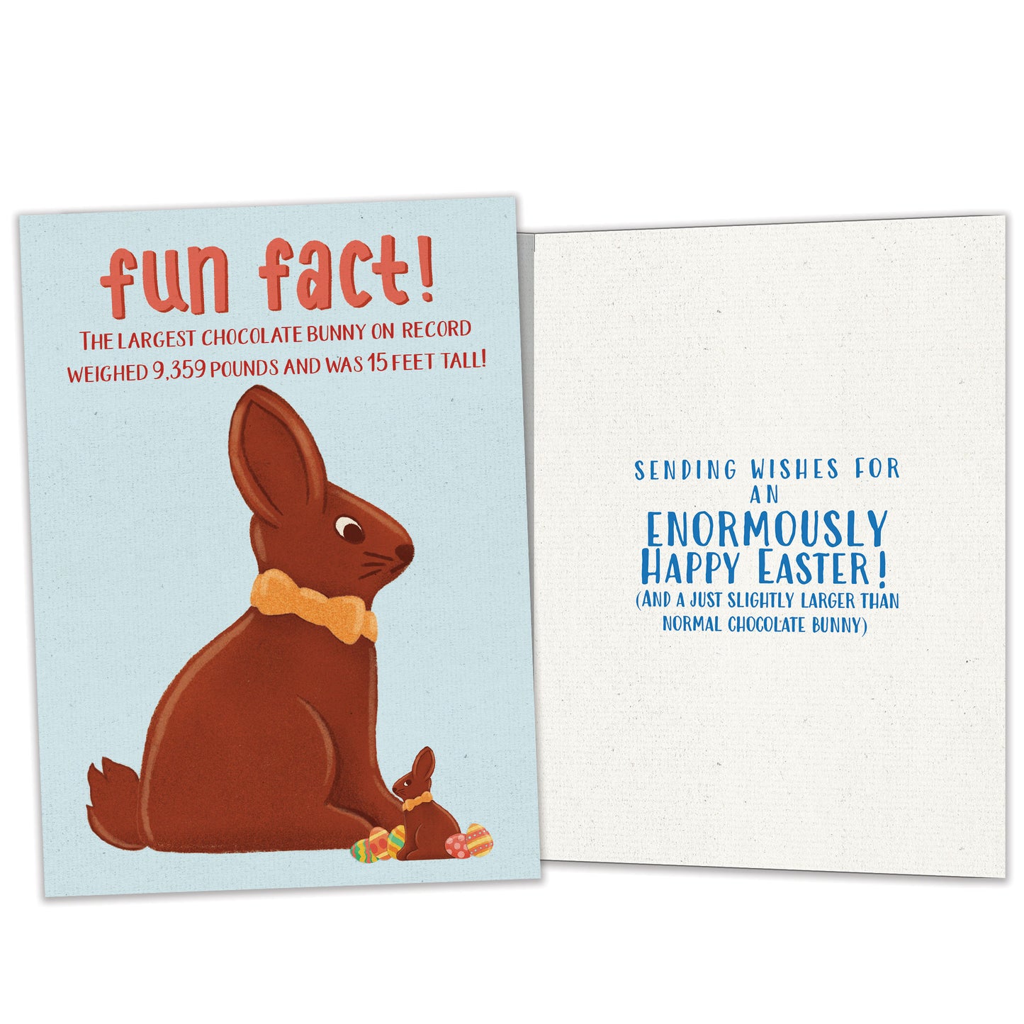 Largest Bunny Fun Fact Easter Card