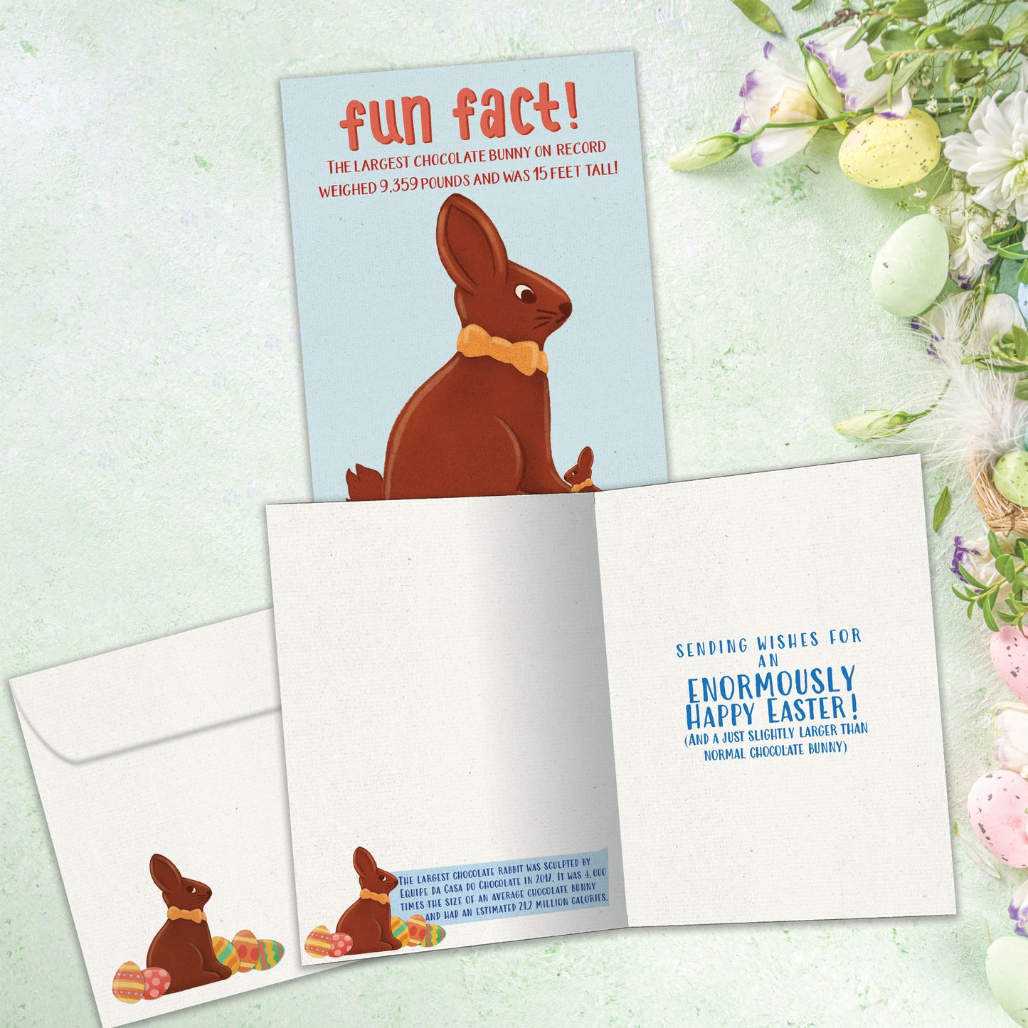 Largest Bunny Fun Fact Easter Card