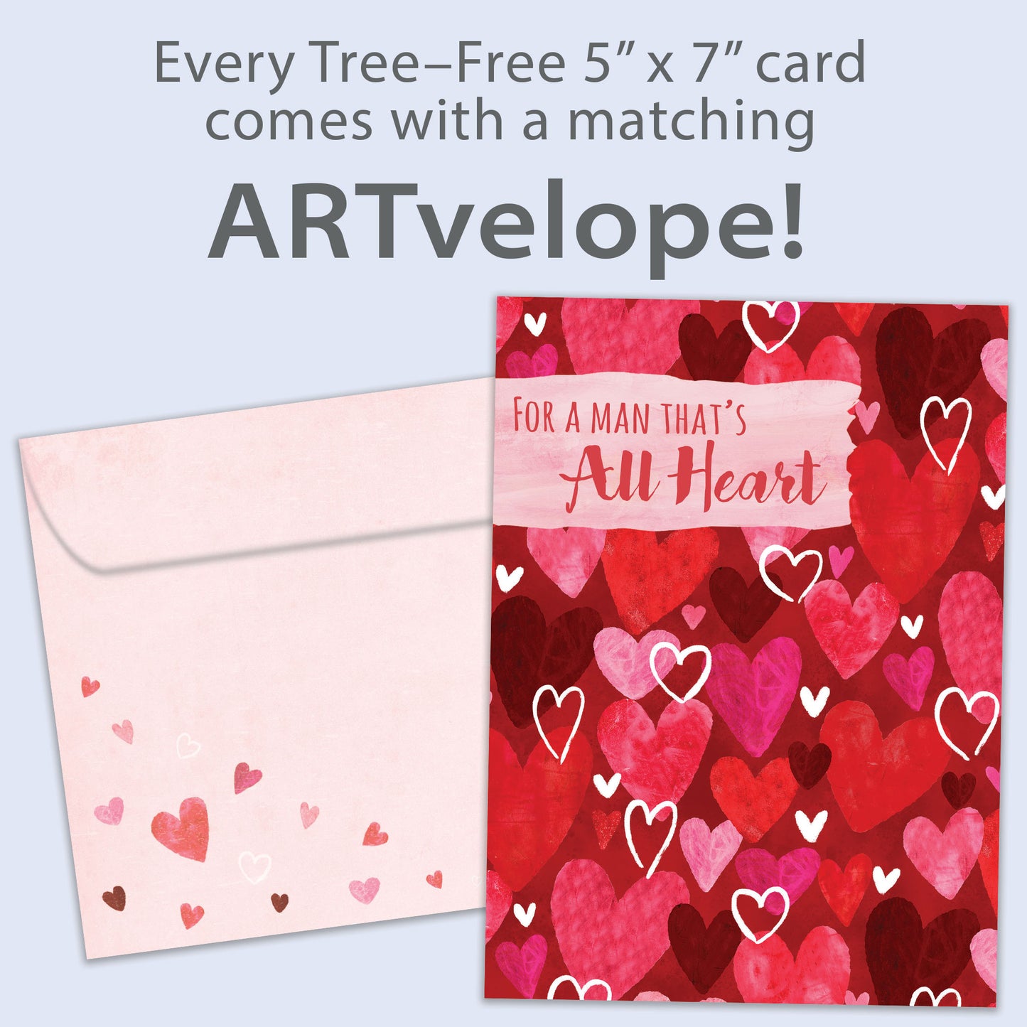 Heart Pattern Valentine’s Day Card