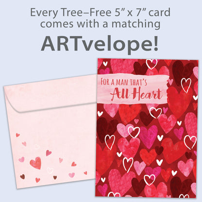 Heart Pattern Valentine’s Day Card