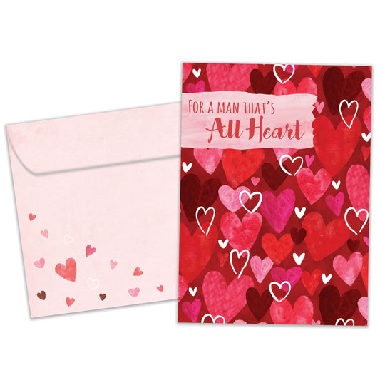 Heart Pattern Valentine’s Day Card