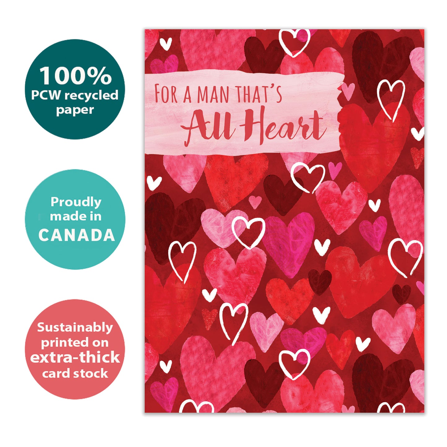 Heart Pattern Valentine’s Day Card