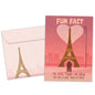 Eiffel Tower Fun Fact Valentine’s Day Card