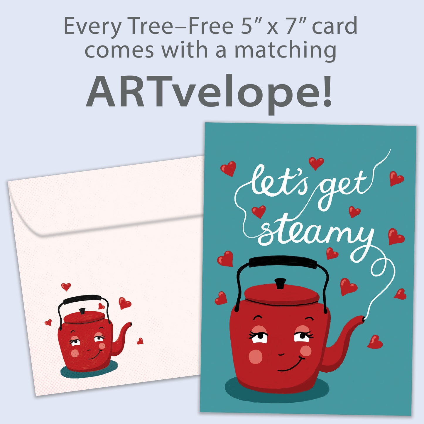 Let’s Get Steamy Valentine’s Day Card