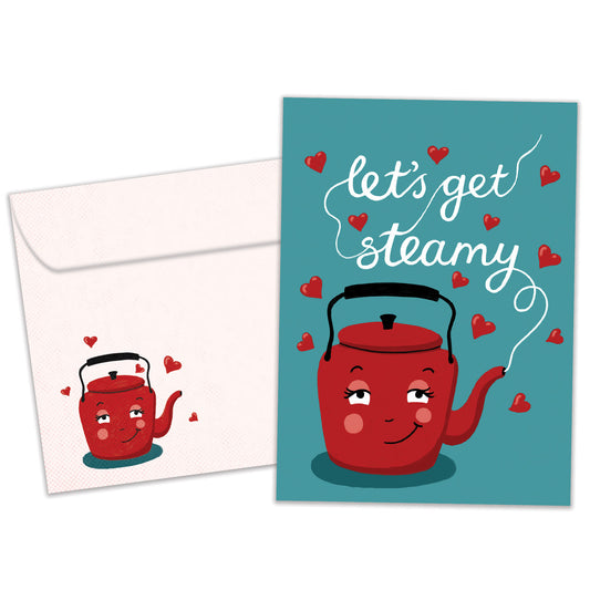 Let’s Get Steamy Valentine’s Day Card