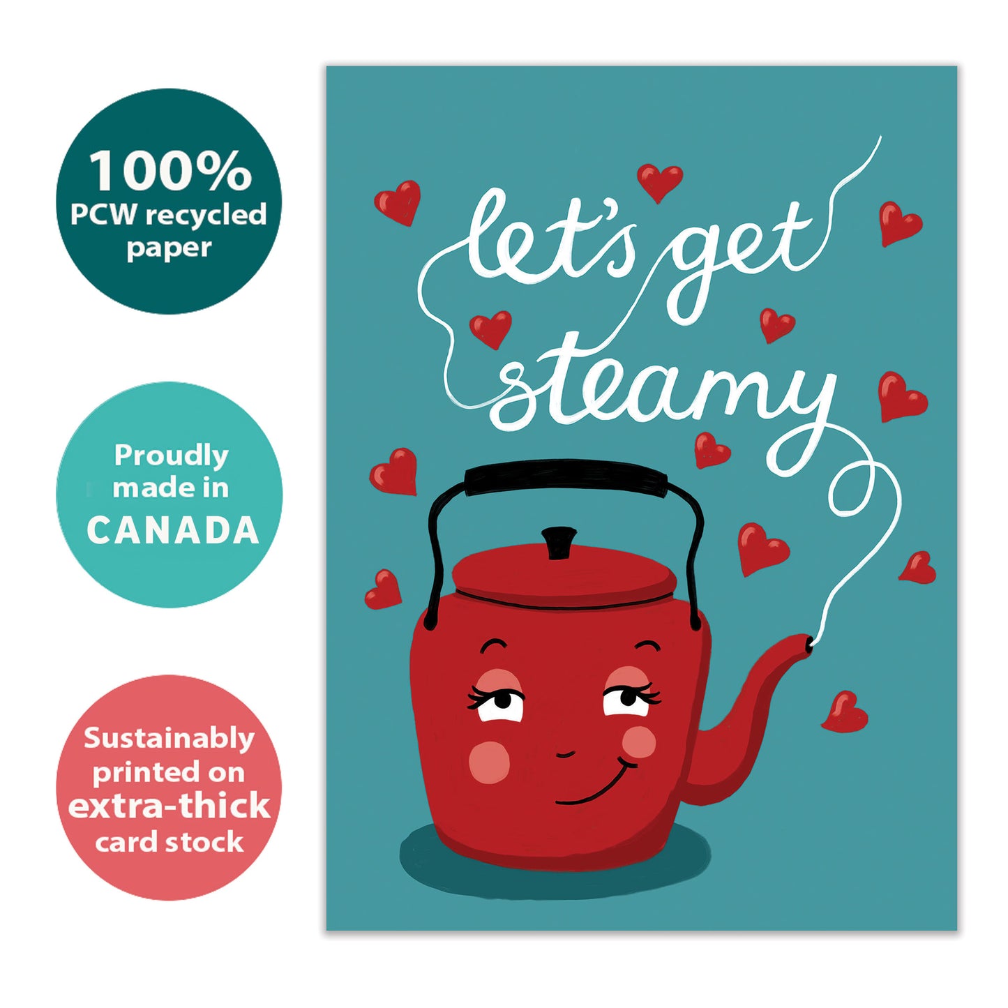 Let’s Get Steamy Valentine’s Day Card
