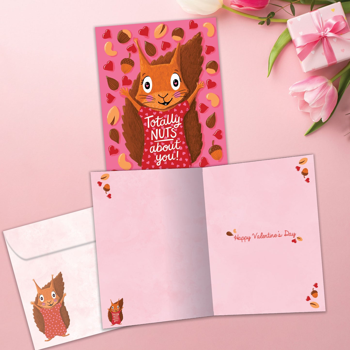 Squirrel Nuts Valentine’s Day Card