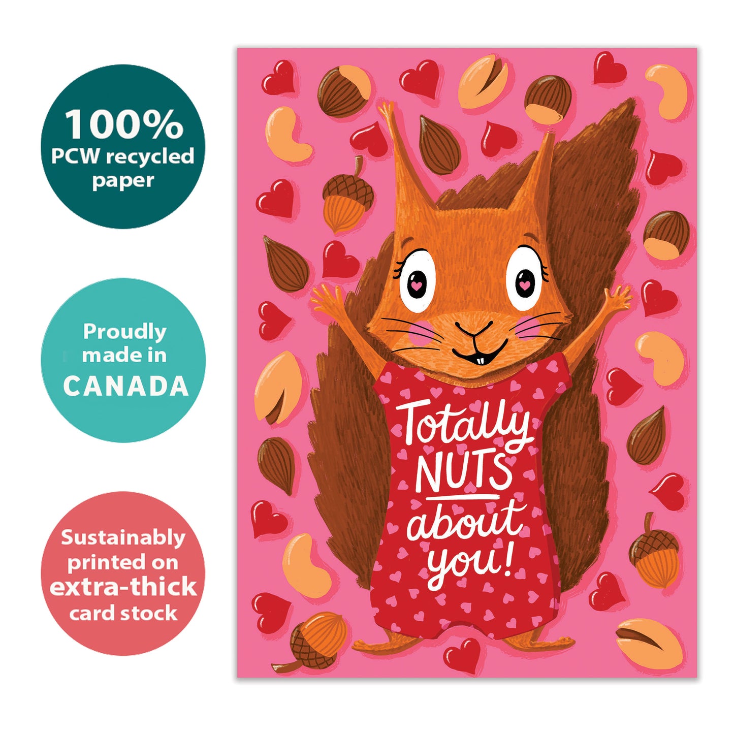 Squirrel Nuts Valentine’s Day Card