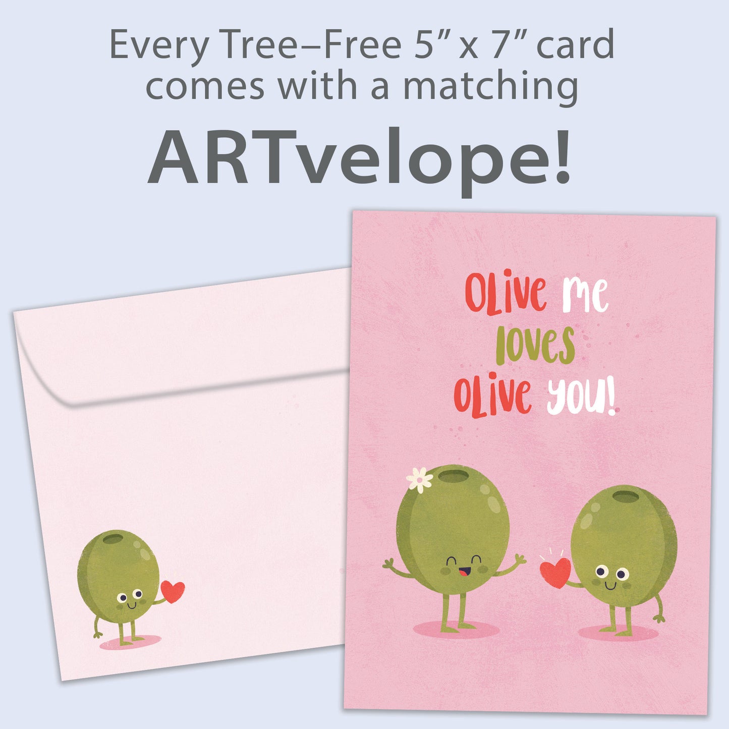 Olive You Valentine’s Day Card