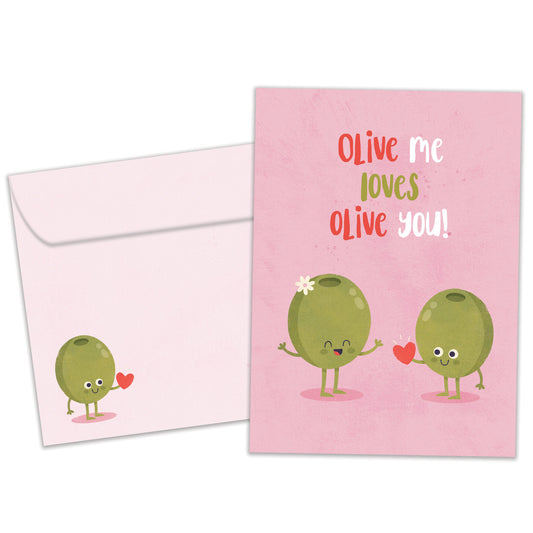 Olive You Valentine’s Day Card