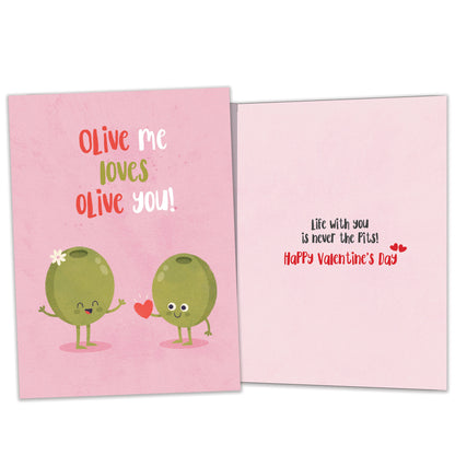 Olive You Valentine’s Day Card