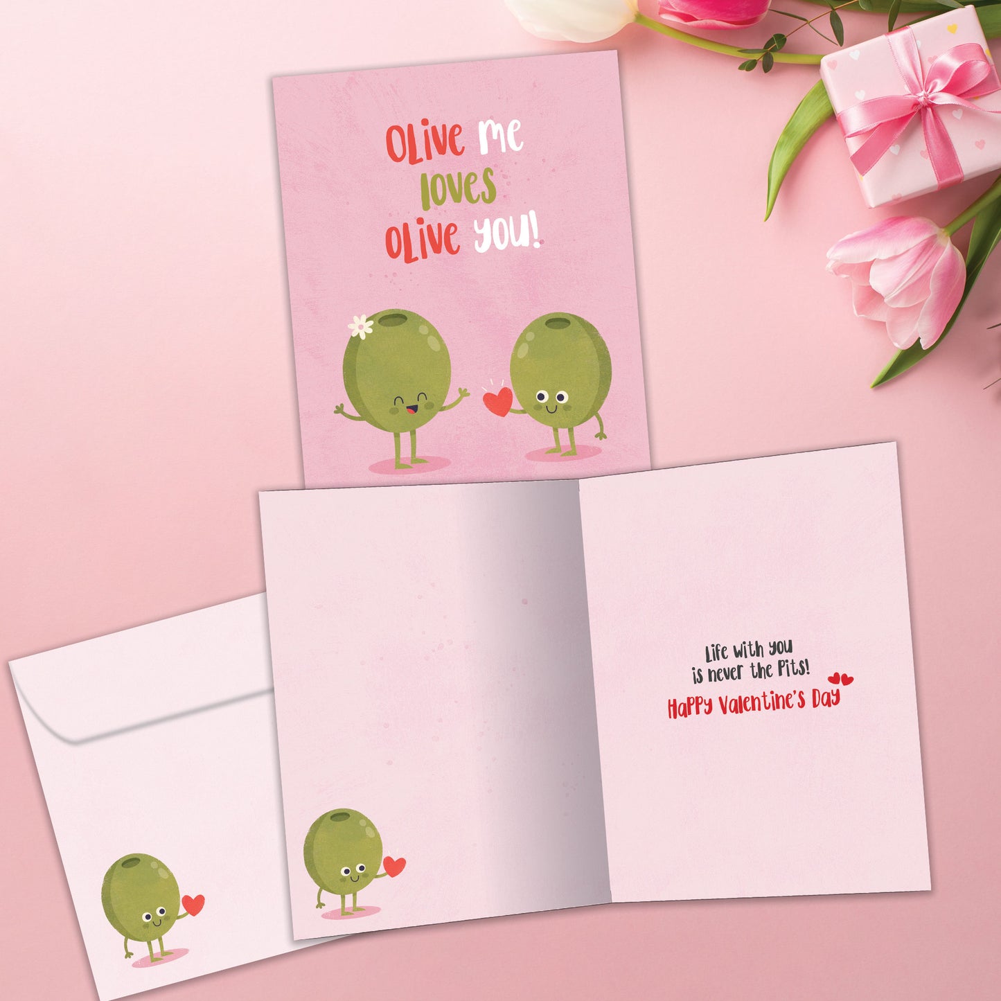 Olive You Valentine’s Day Card