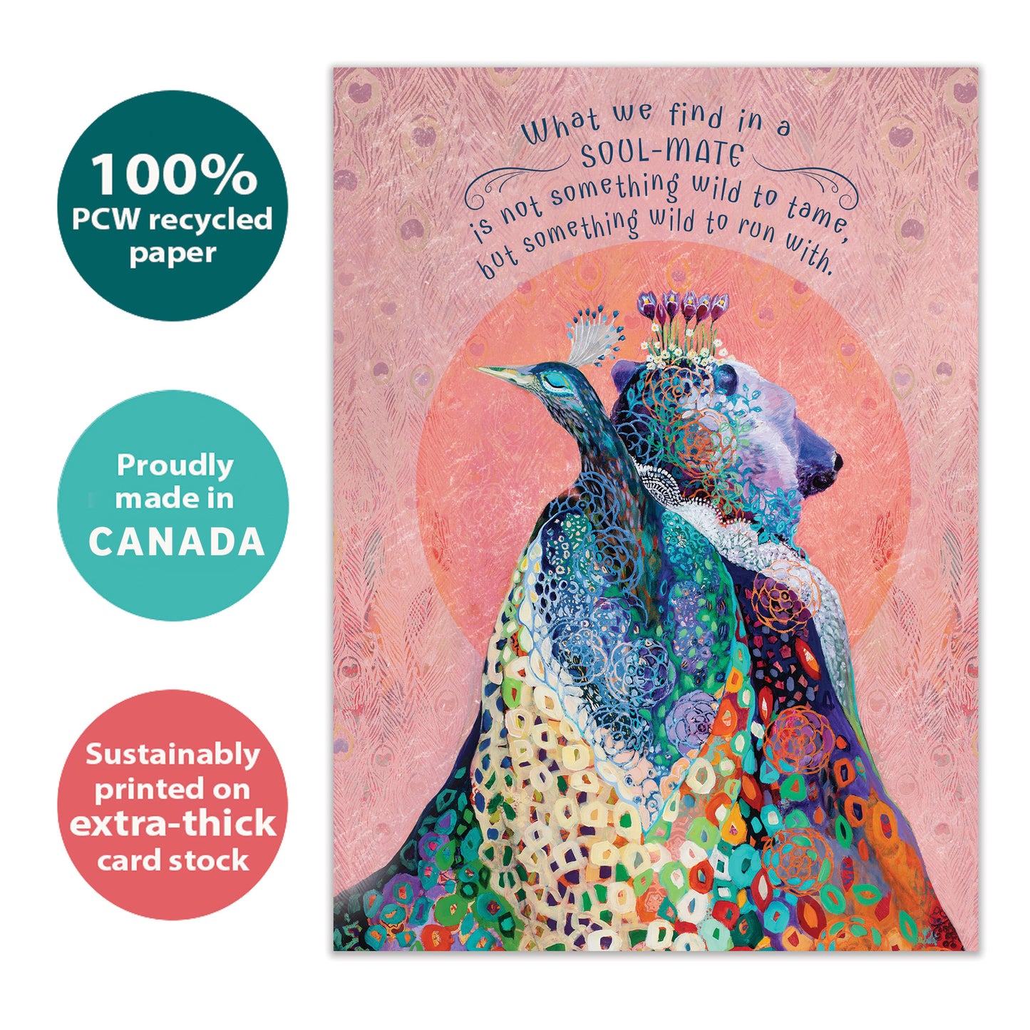 Wild Soulmates Valentine’s Day Card
