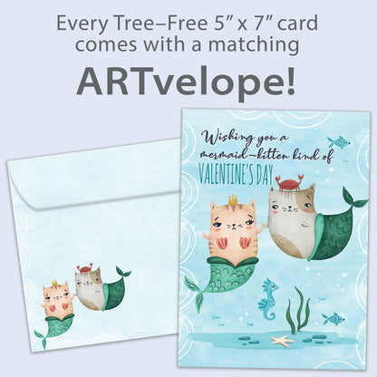 Purrmaids Valentine’s Day Card