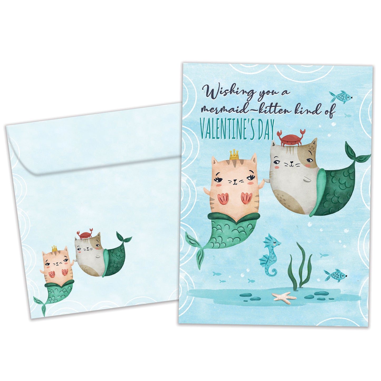 Purrmaids Valentine’s Day Card