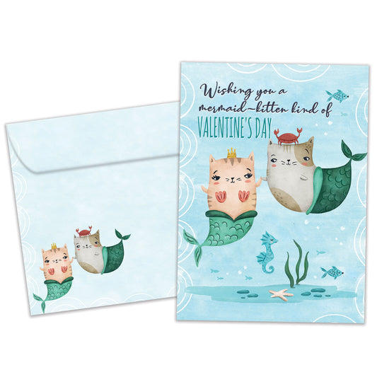 Purrmaids Valentine’s Day Card