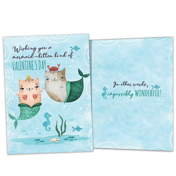 Purrmaids Valentine’s Day Card