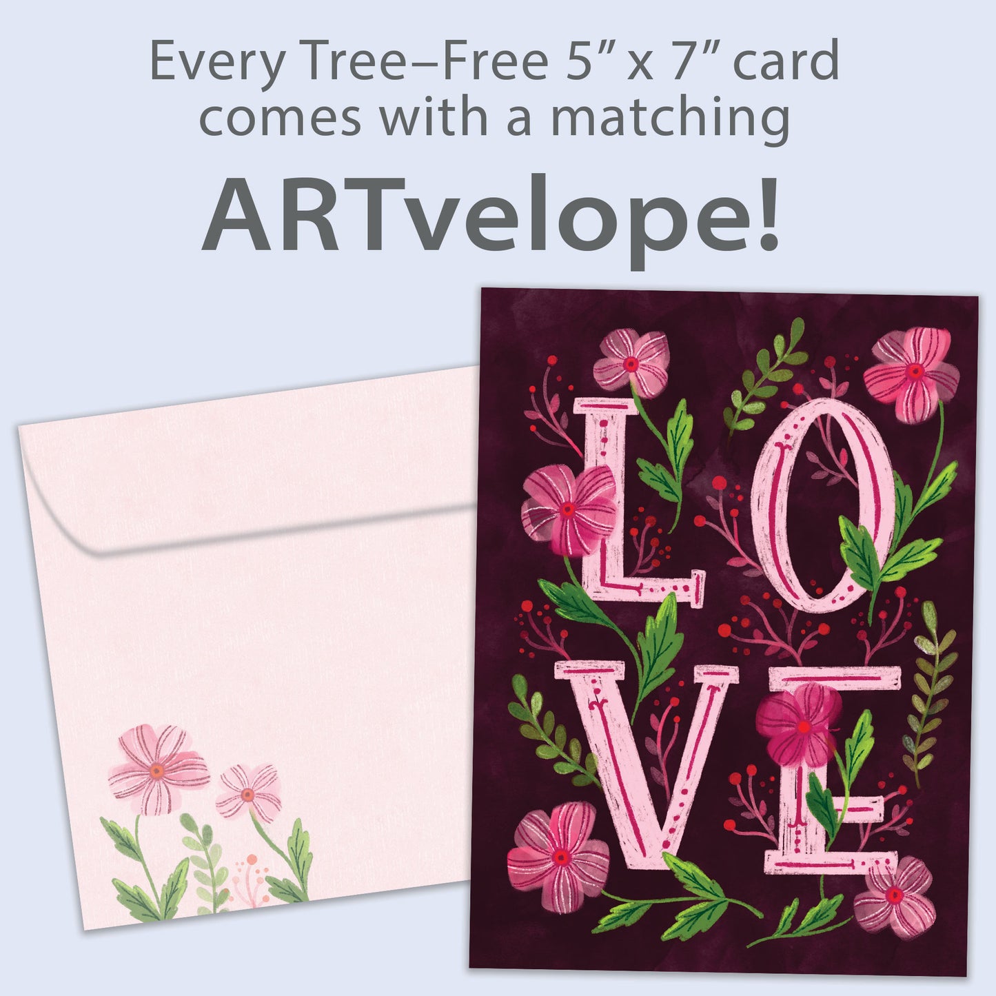 Love Flowers Valentine’s Day Card