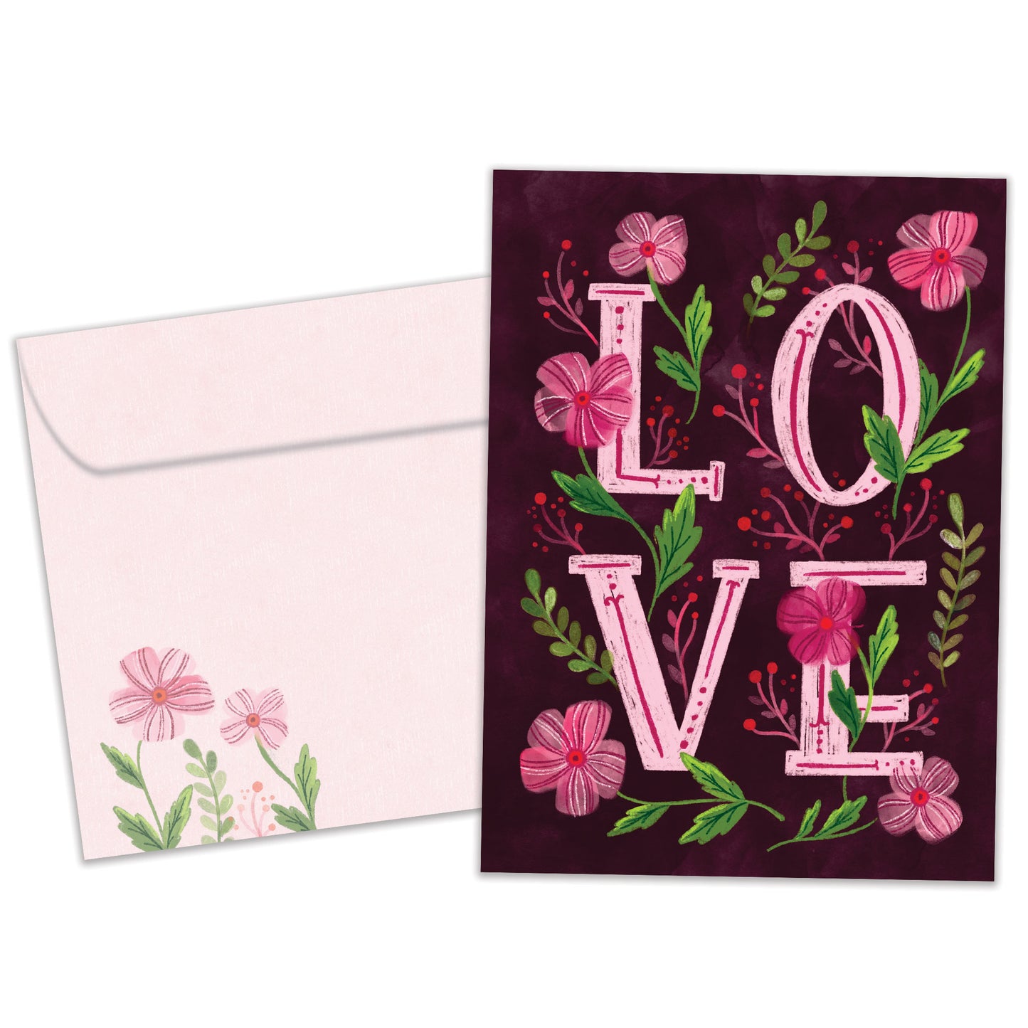 Love Flowers Valentine’s Day Card
