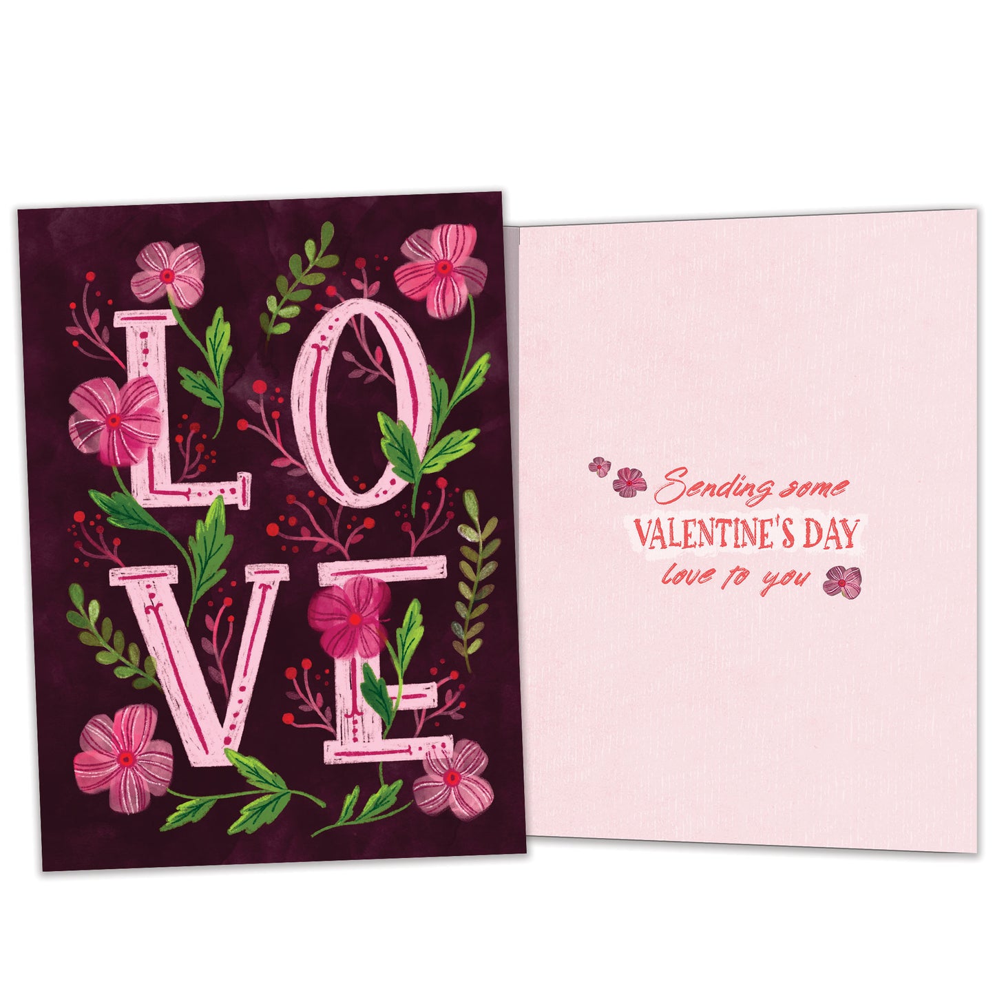 Love Flowers Valentine’s Day Card