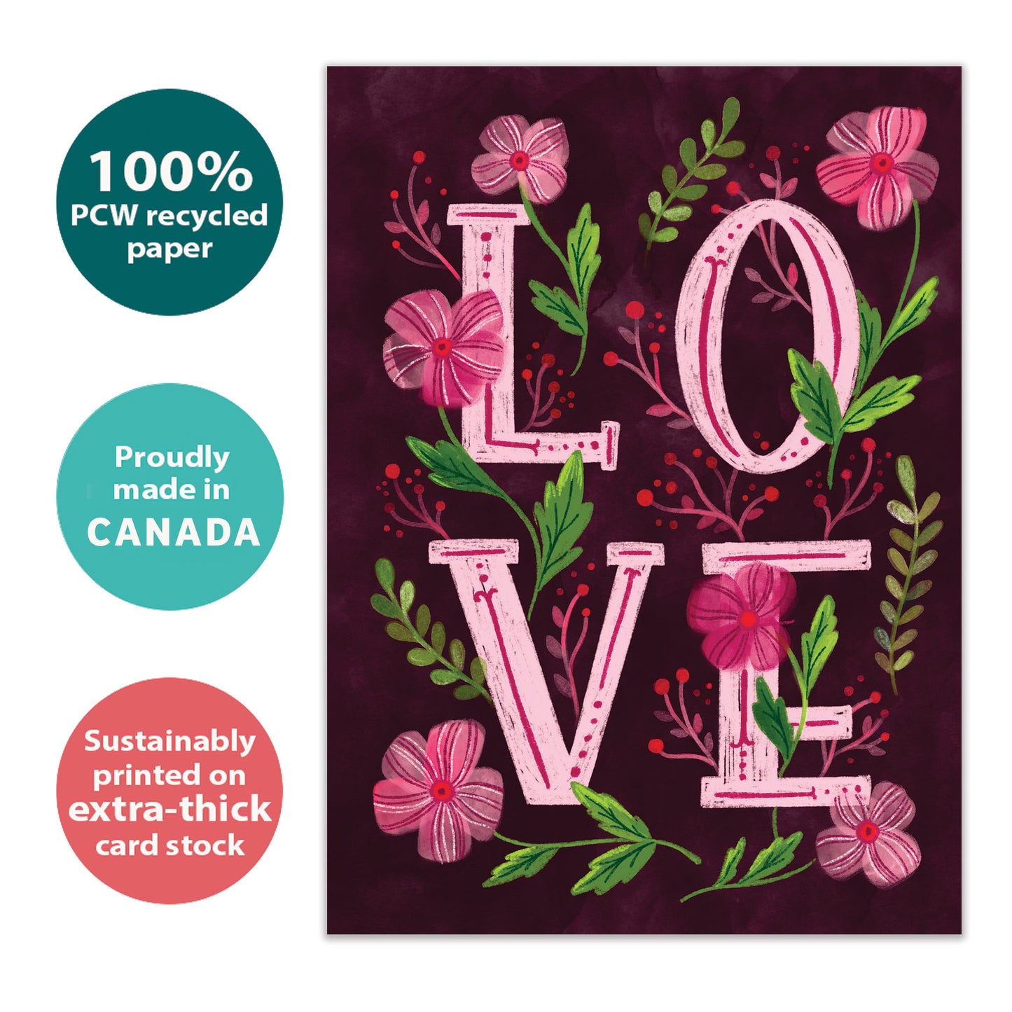 Love Flowers Valentine’s Day Card