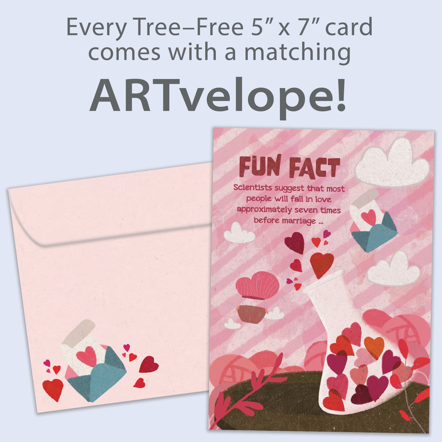 Falling in Love Fun Fact Valentine’s Day Card