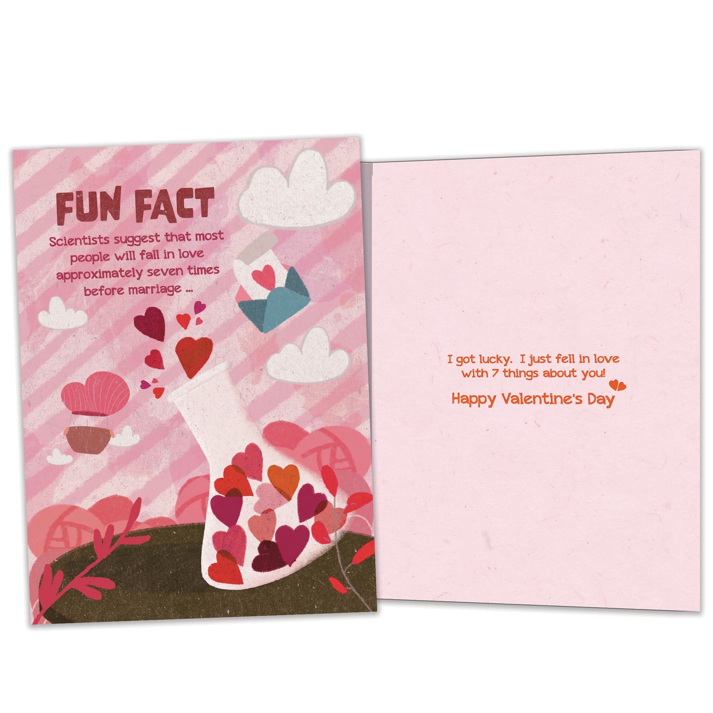 Falling in Love Fun Fact Valentine’s Day Card