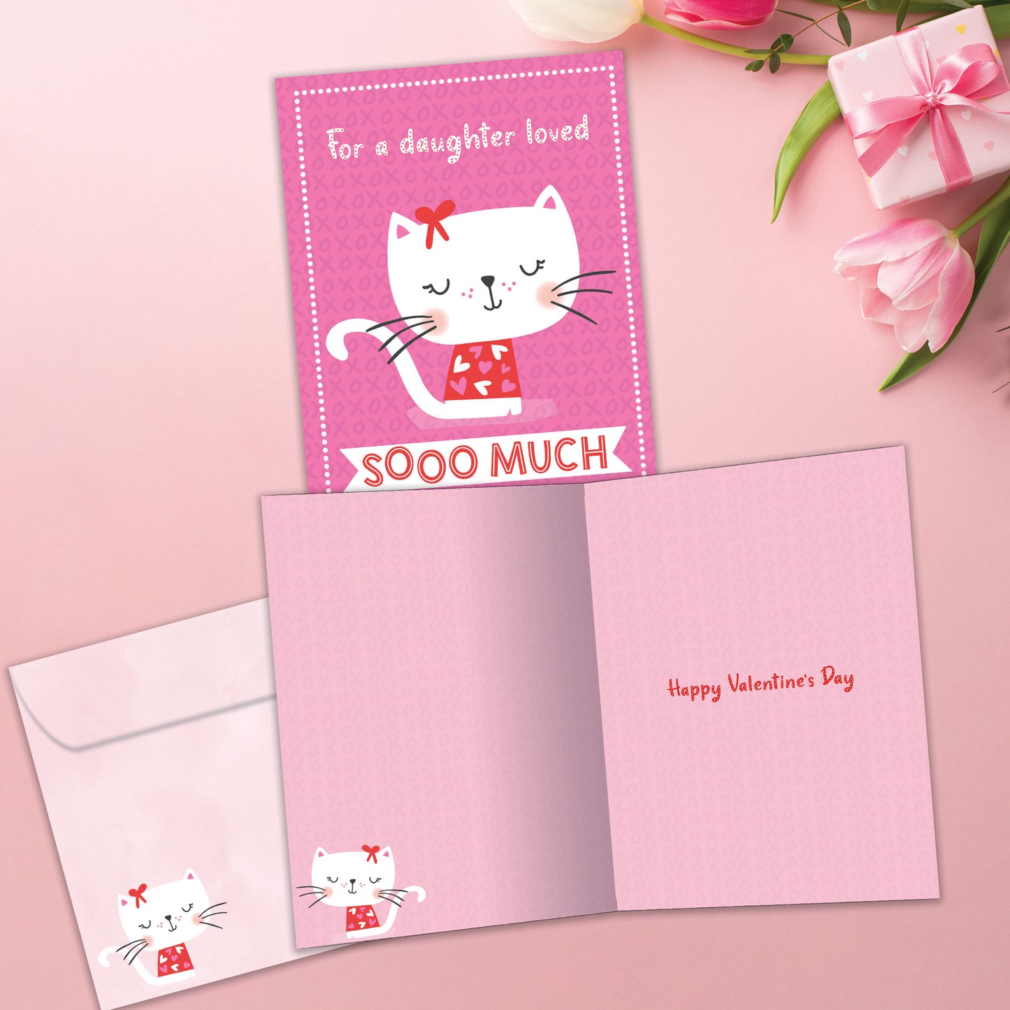 Love You Cat Valentine’s Day Card