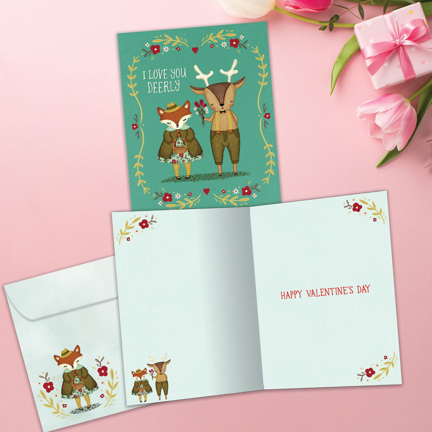 Love You Deerly Valentine’s Day Card