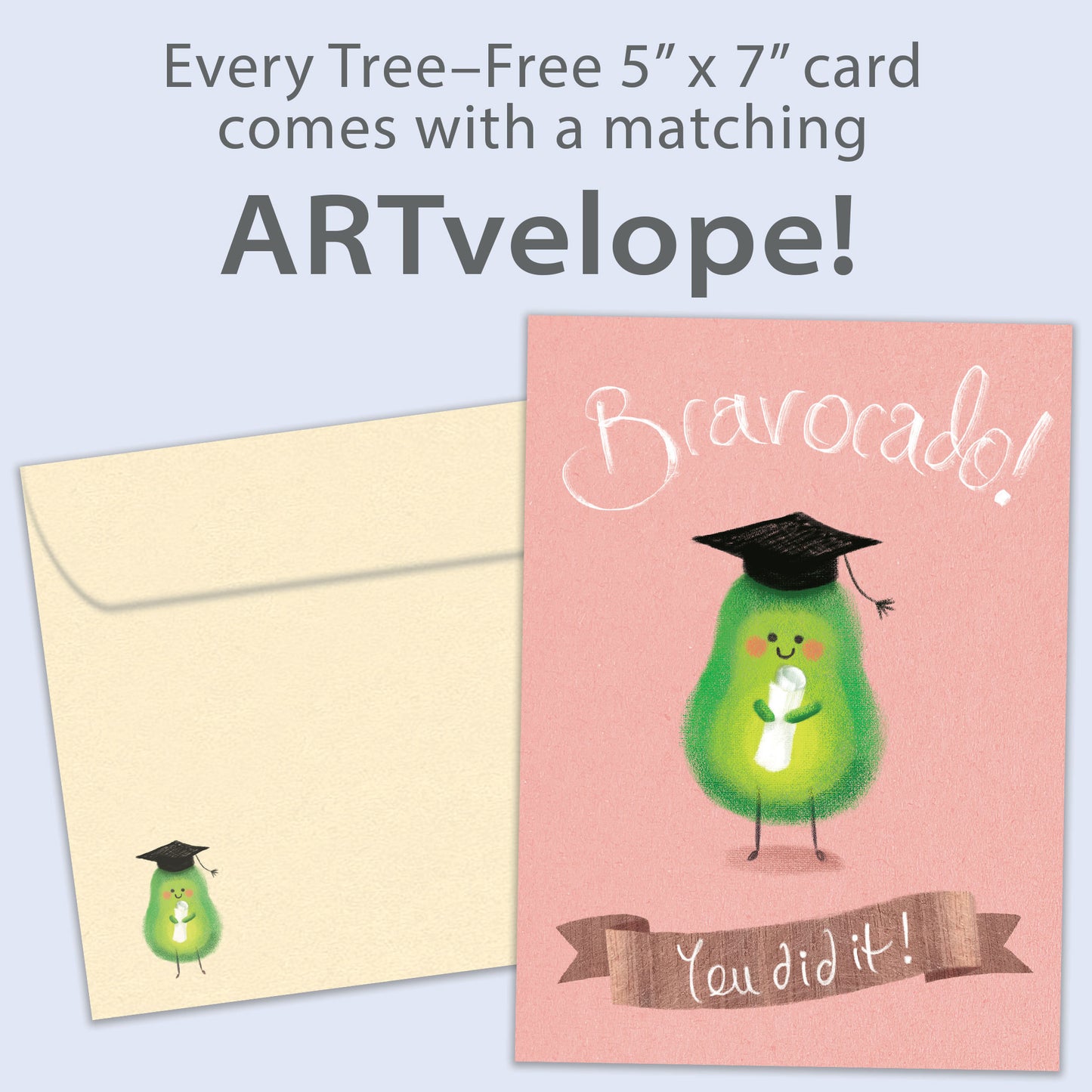 Bravocado Graduation Card