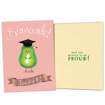 Bravocado Graduation Card