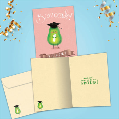 Bravocado Graduation Card