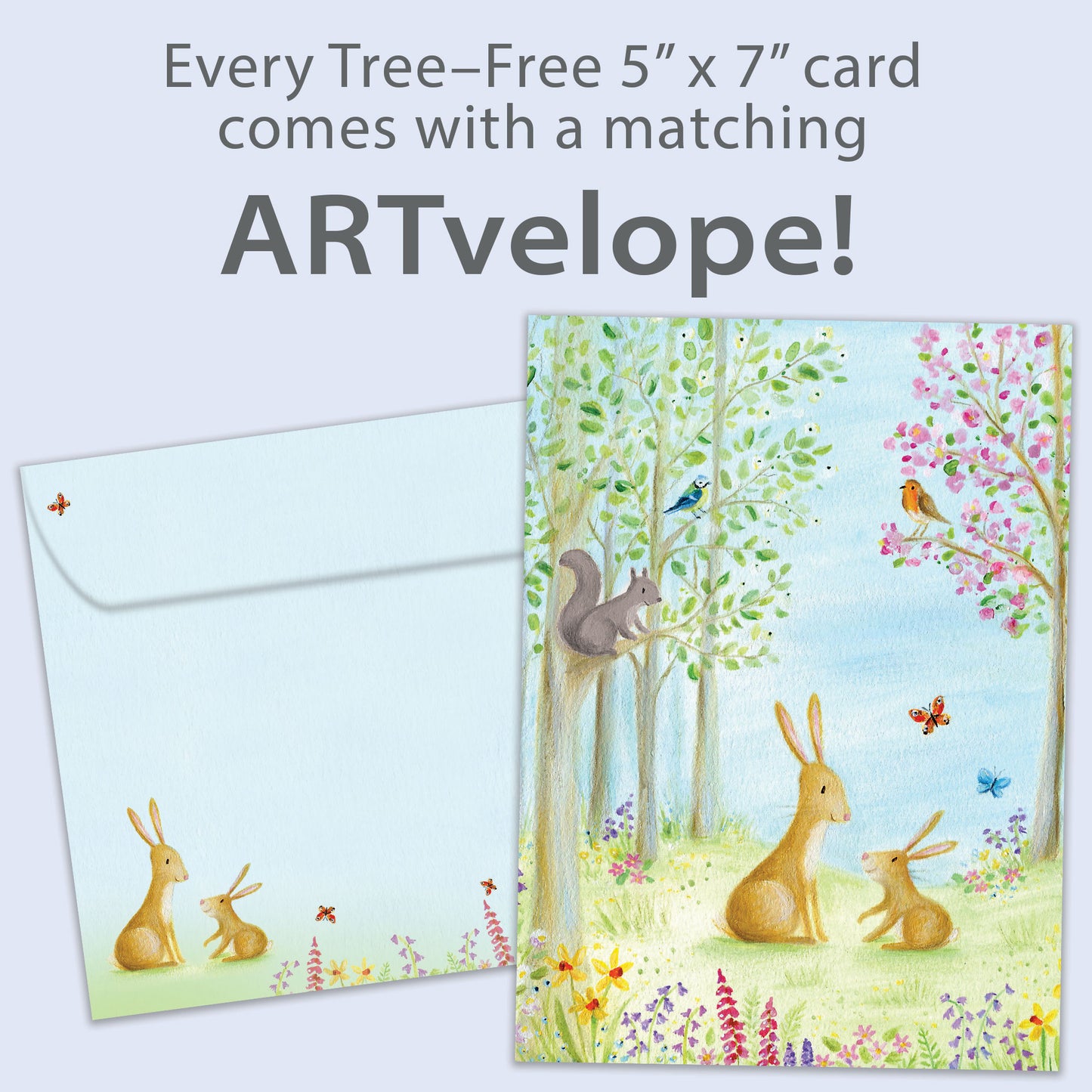 Spring Meadow Easter Card