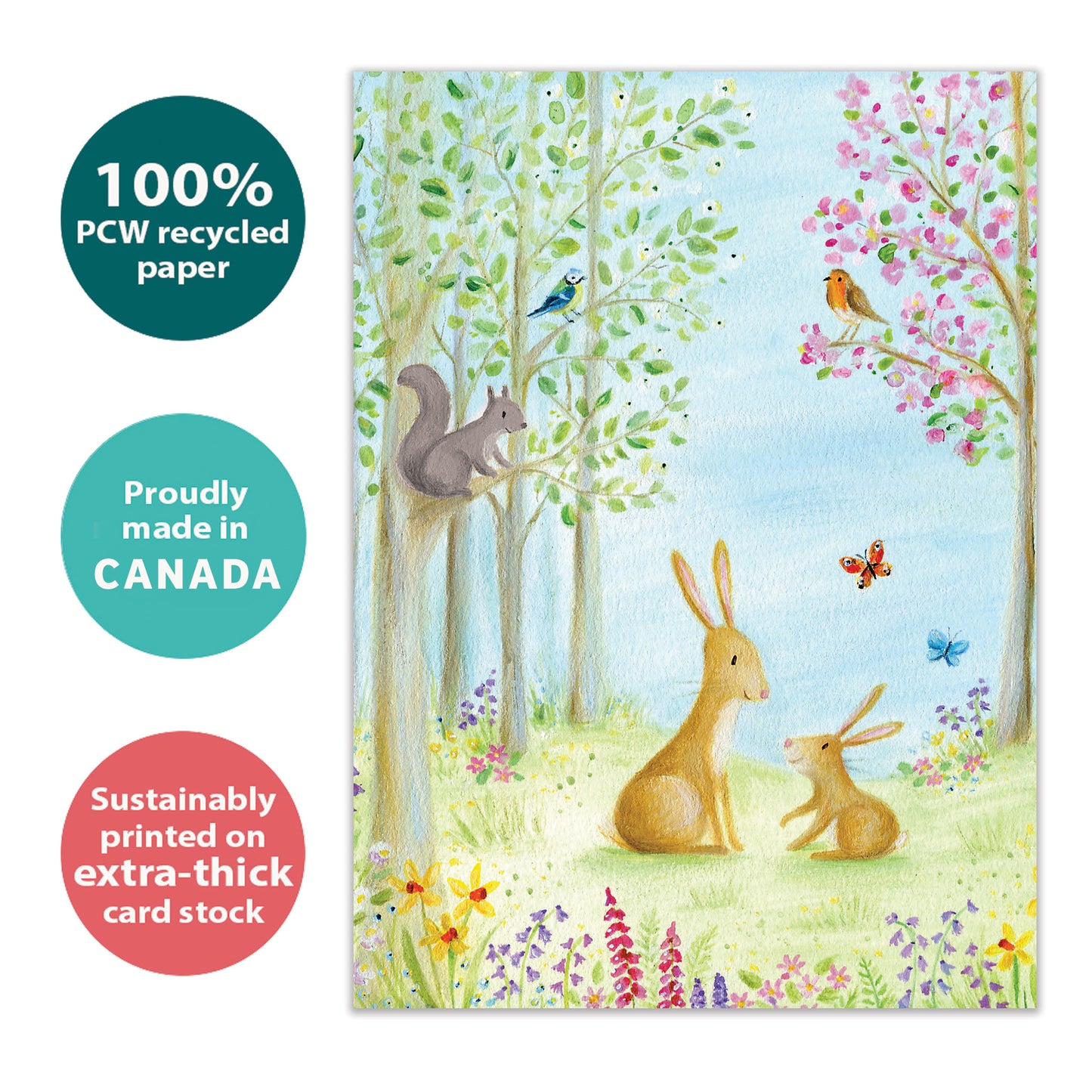 Spring Meadow Easter Card