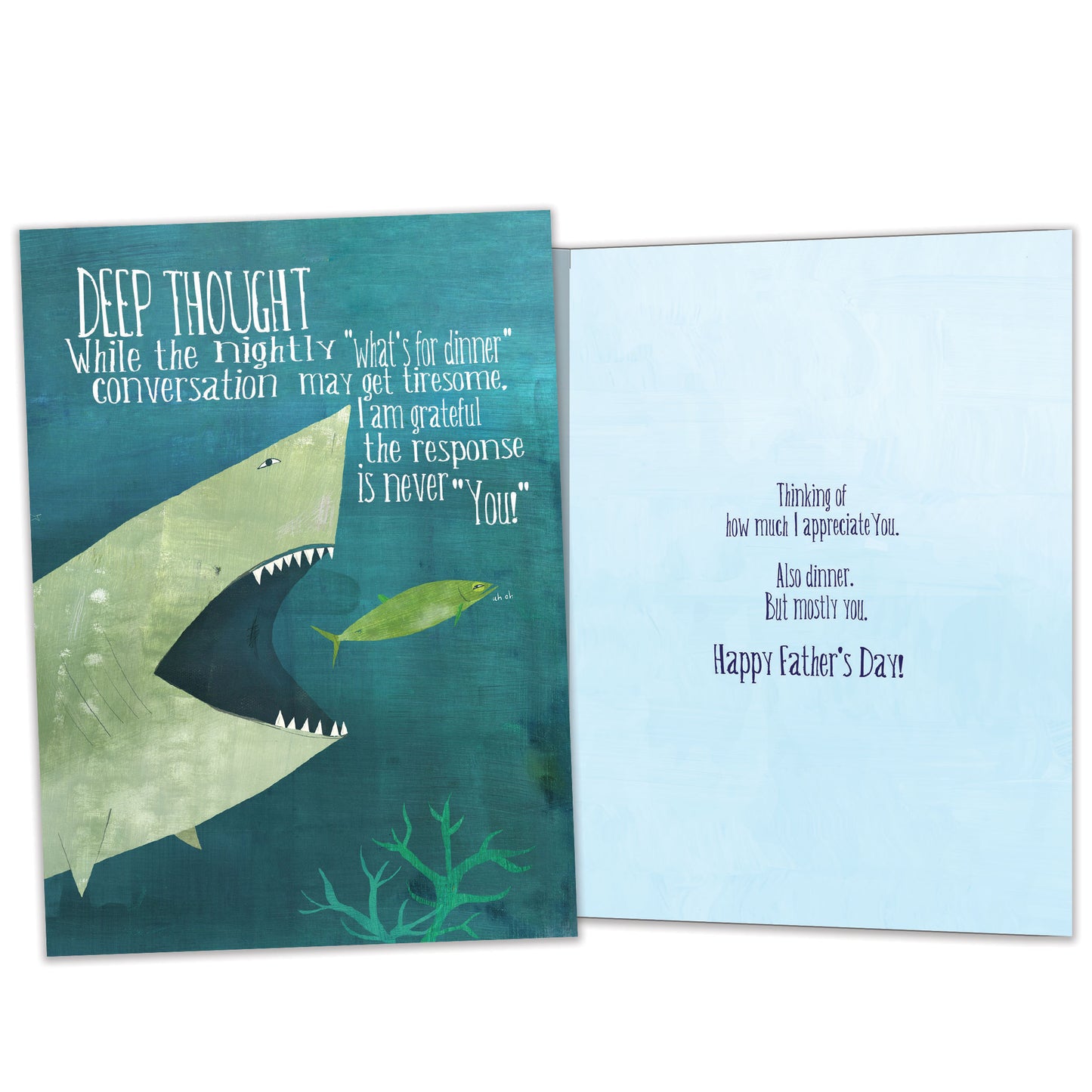 Deep Thought Shark Father's Day Card
