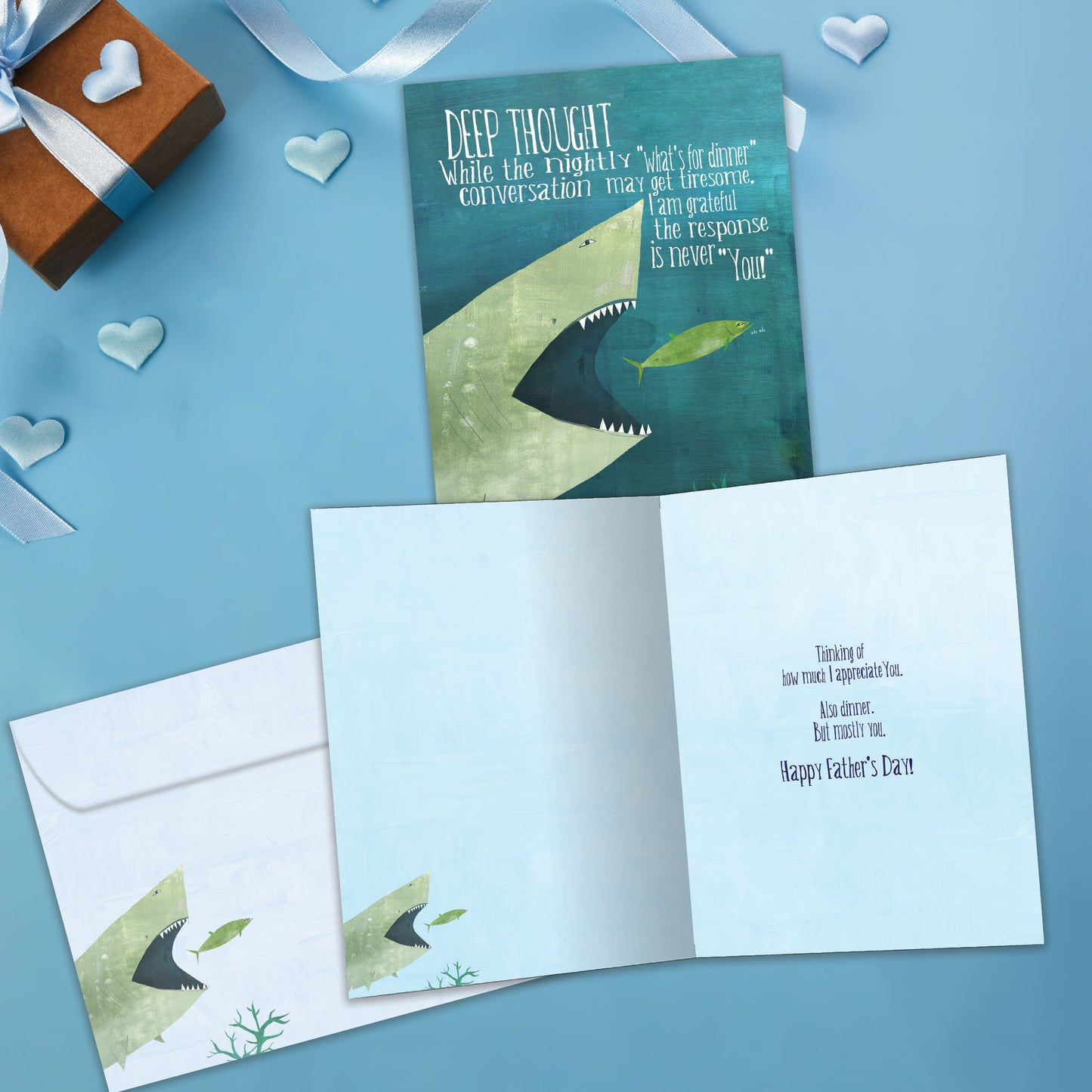 Deep Thought Shark Father's Day Card