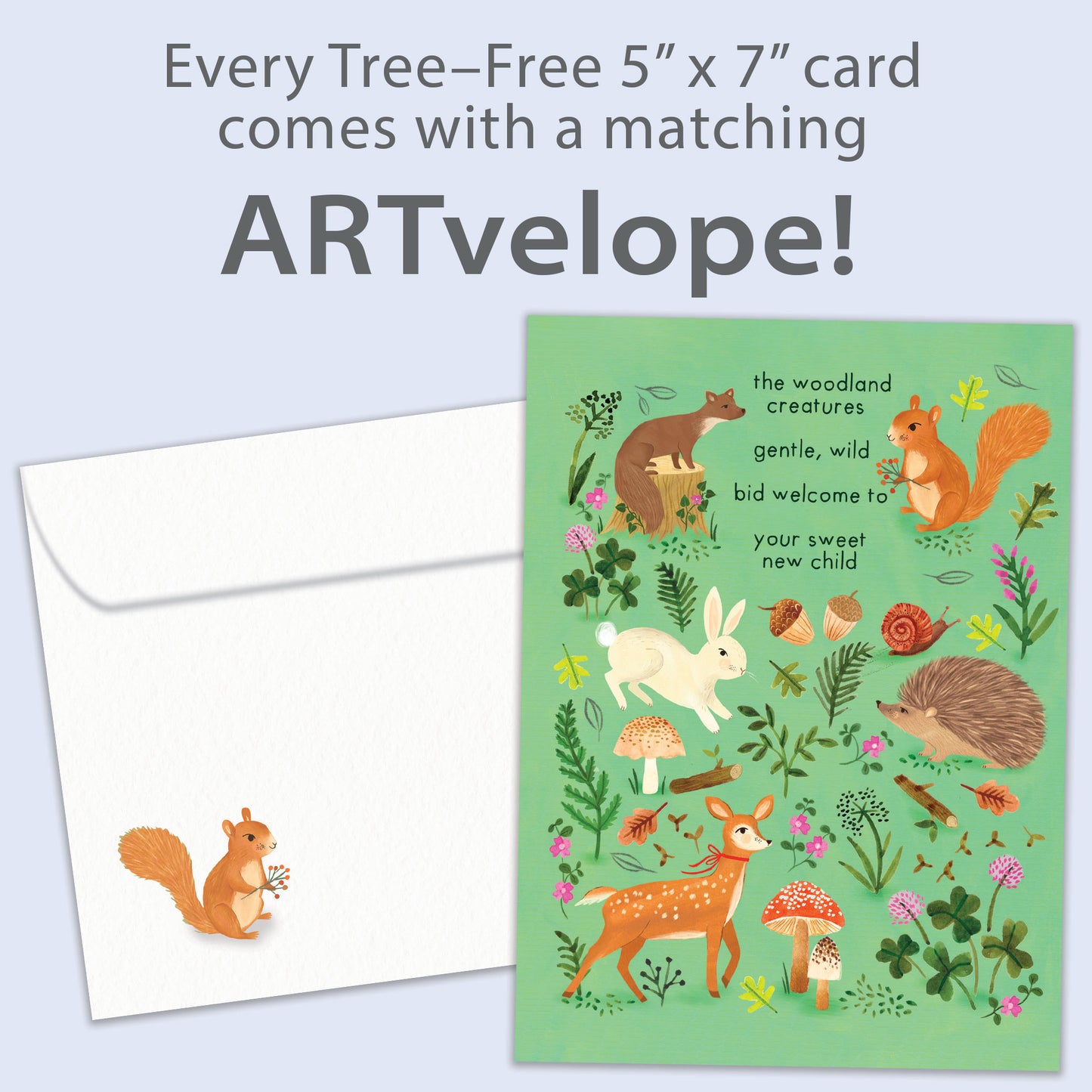 Woodland Welcome New Baby Card