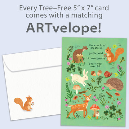 Woodland Welcome New Baby Card