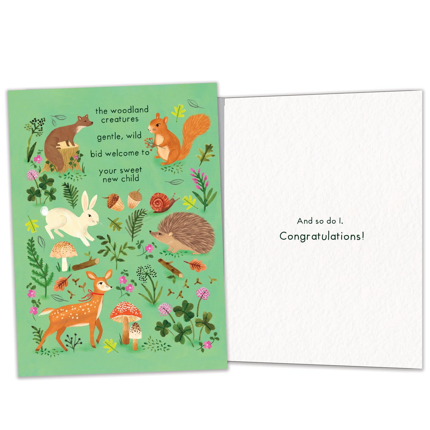 Woodland Welcome New Baby Card