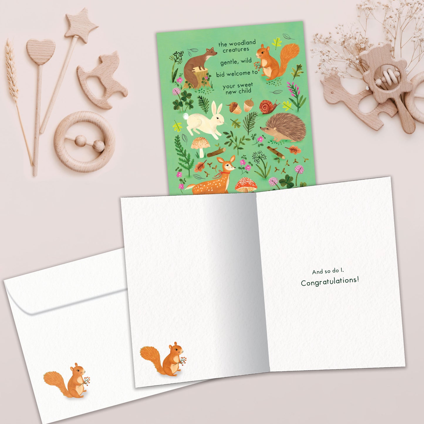 Woodland Welcome New Baby Card